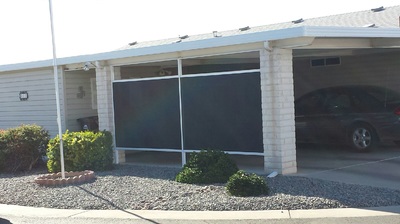 Carport solar screens Chandler Arizona